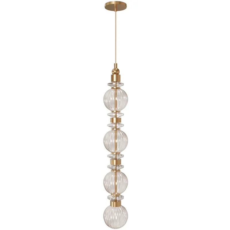 Avra LED 5 inch Aged Brass Pendant Ceiling Light
