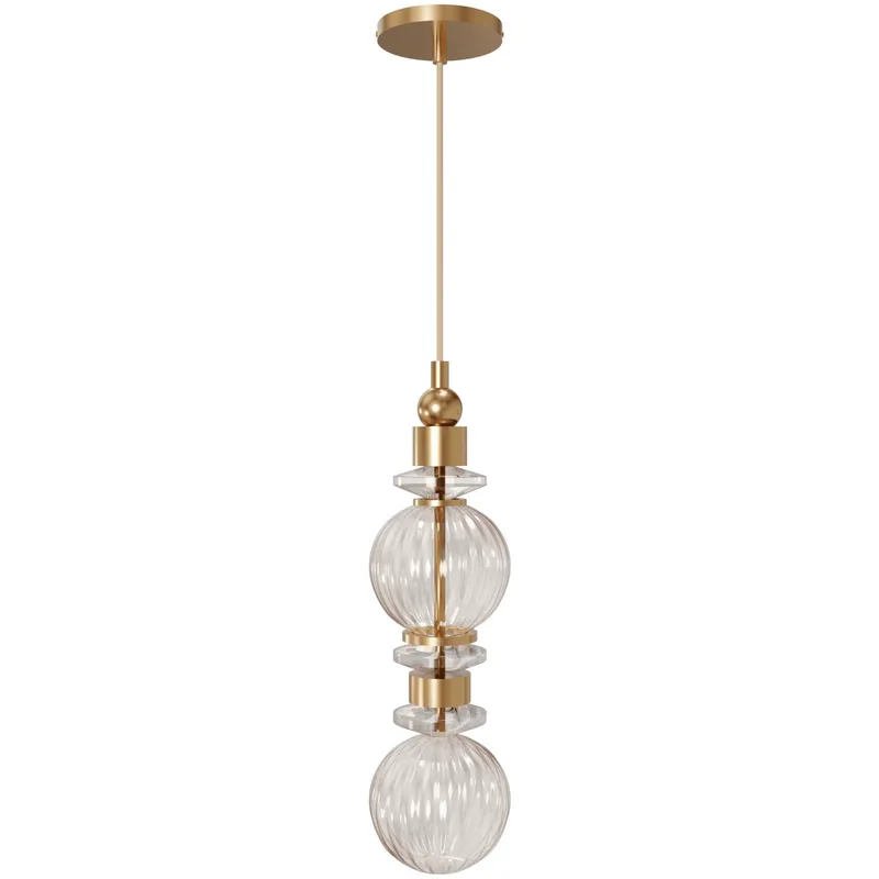Avra LED 5 inch Aged Brass Pendant Ceiling Light