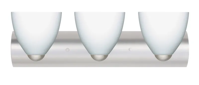 Sasha Ii LED 22.44 inch Satin Nickel Vanity Lighting Wall Light in Opal Matte Glass