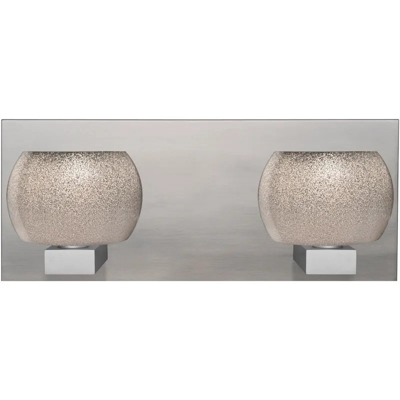 Keno 2 Light Satin Nickel Vanity Light Wall Light