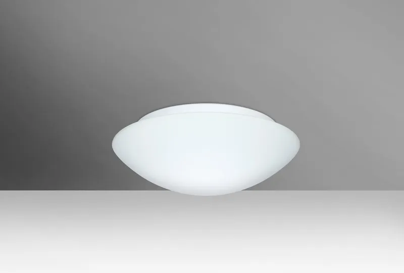 Nova 10 1 Light 10 inch Flush Mount Ceiling Light in Incandescent, White Glass