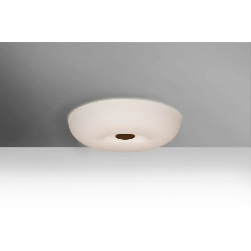 Nimbus 1 Light 9.75 inch Bronze Flush Mount Ceiling Light