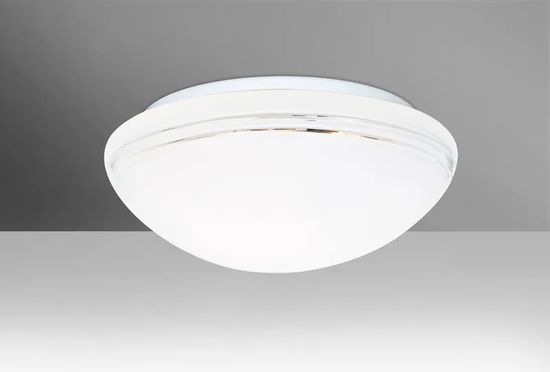 Bobbi 12 LED 12 inch Flush Mount Ceiling Light in Opal Cut Glass
