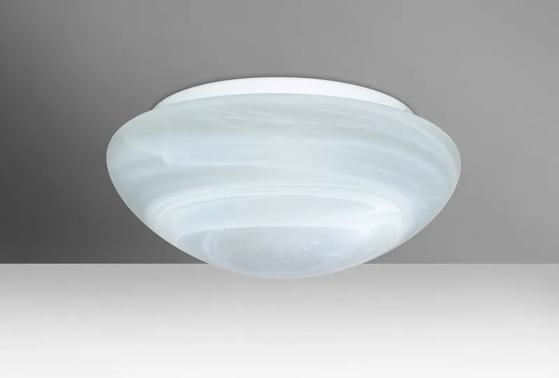 Bobbi 12 LED 12 inch Flush Mount Ceiling Light in Marble Glass
