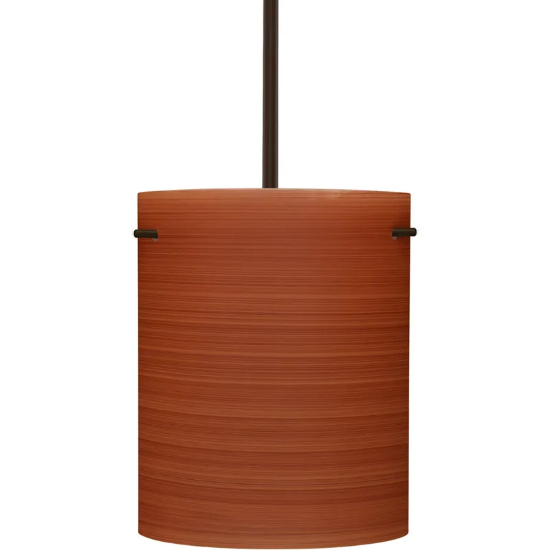 Tamburo 8 LED Bronze Stem Pendant Ceiling Light