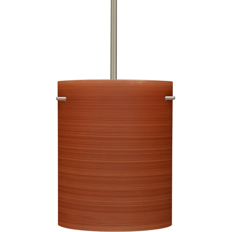 Tamburo 8 1 Light Satin Nickel Stem Pendant Ceiling Light