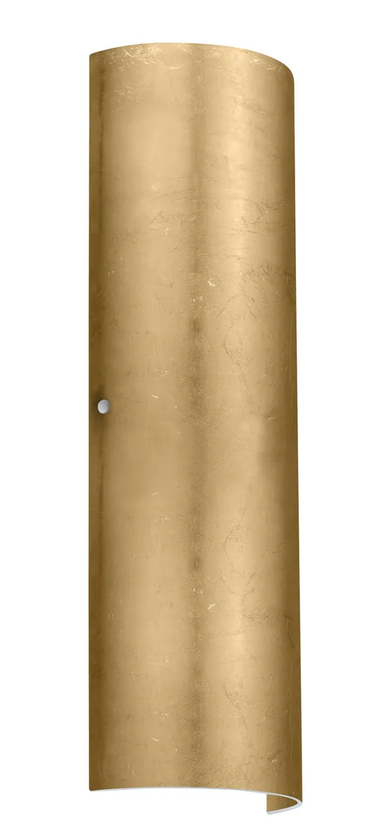 Torre 22 LED 7 inch Satin Nickel ADA Wall Sconce Wall Light in Gold Foil Glass