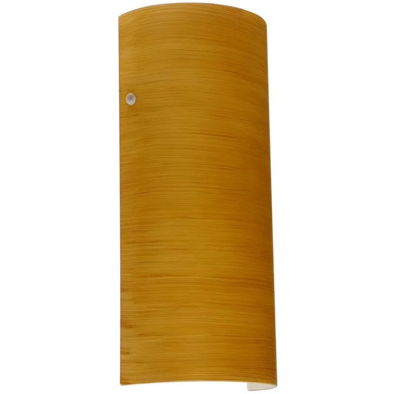 Torre 14 1 Light 6 inch Polished Nickel ADA Wall Sconce Wall Light in Incandescent, Oak Glass