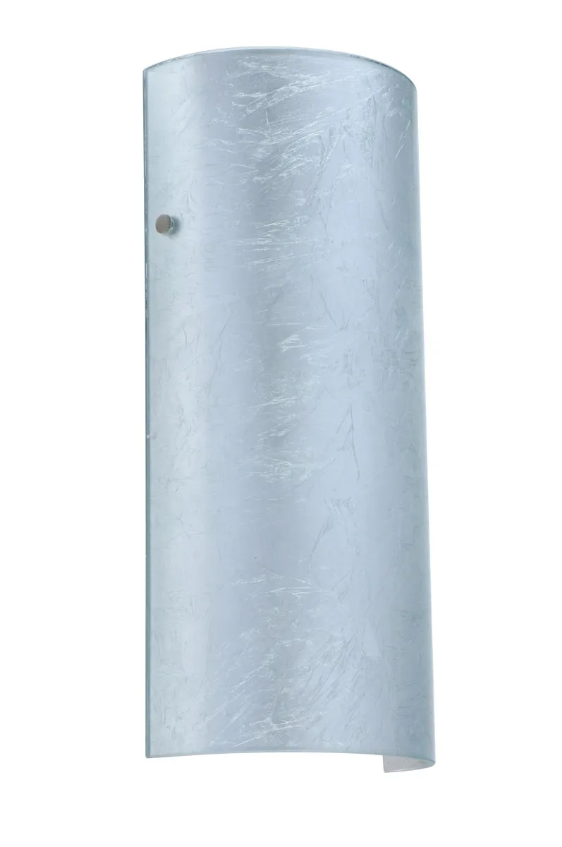 Torre 14 1 Light 6 inch Satin Nickel ADA Wall Sconce Wall Light in Incandescent, Silver Foil Glass