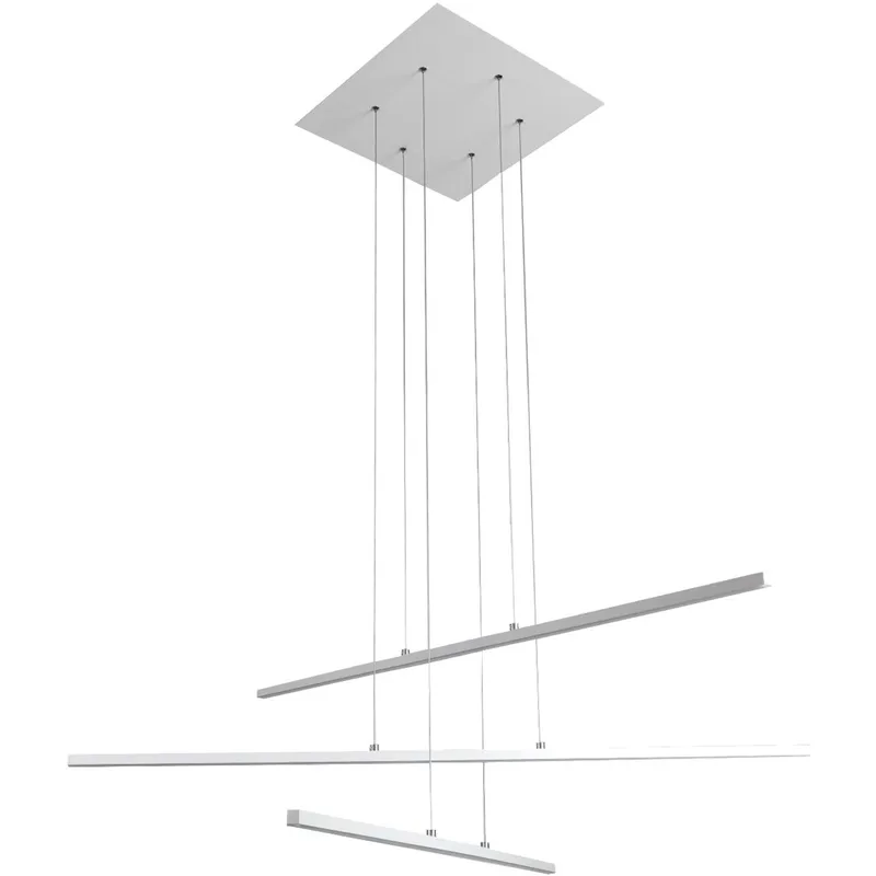 Canada LED 45.8 inch Matte White Chandelier Ceiling Light