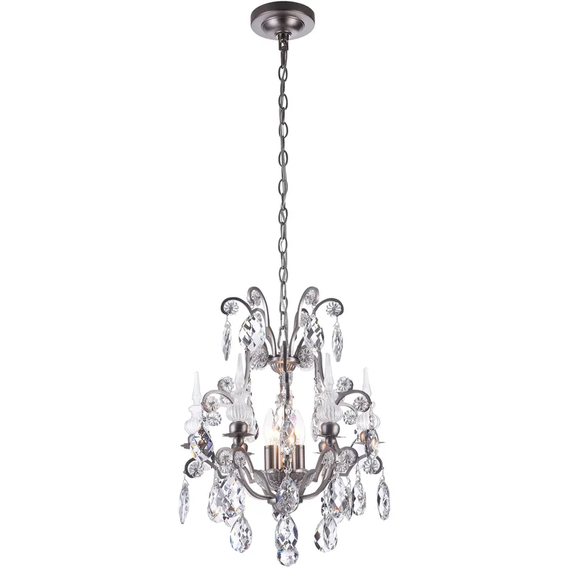 Canada 3 Light 16 inch Pewter Chandelier Ceiling Light