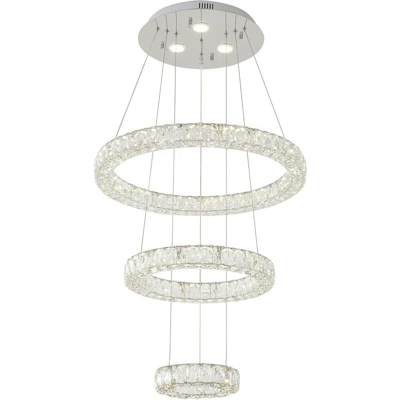 Canada LED 25.5 inch Chrome Chandelier Ceiling Light