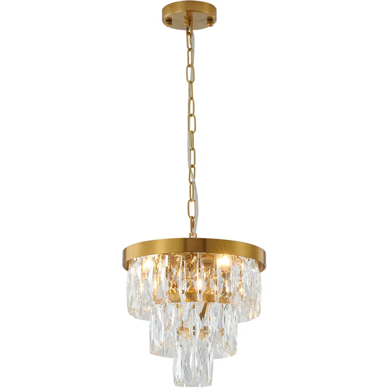 Canada 3 Light 11.8 inch Chrome Chandelier Ceiling Light