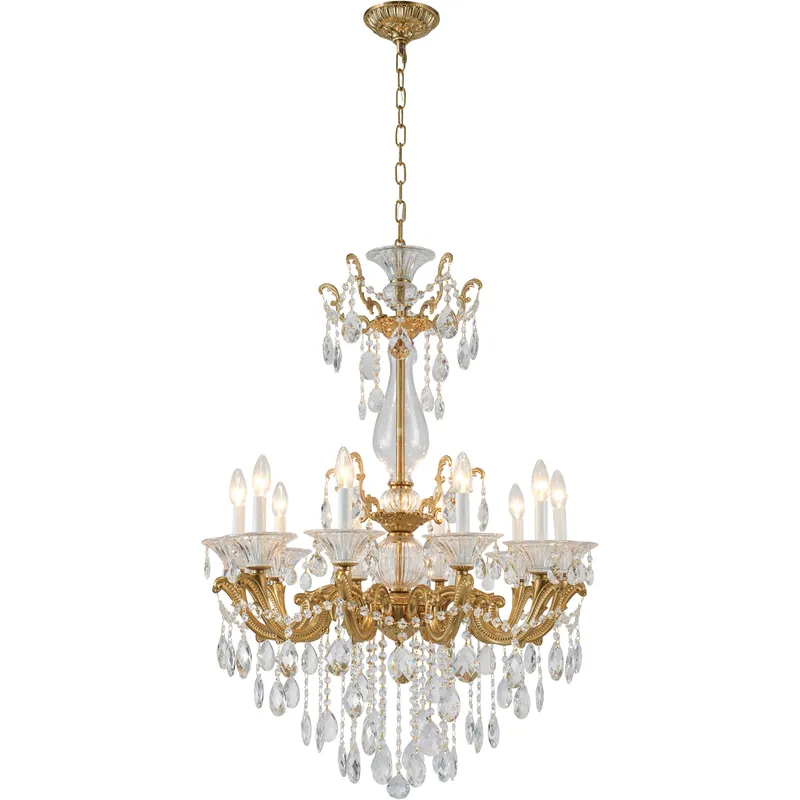 Canada LED 28 inch Antique Brass Chandelier Ceiling Light