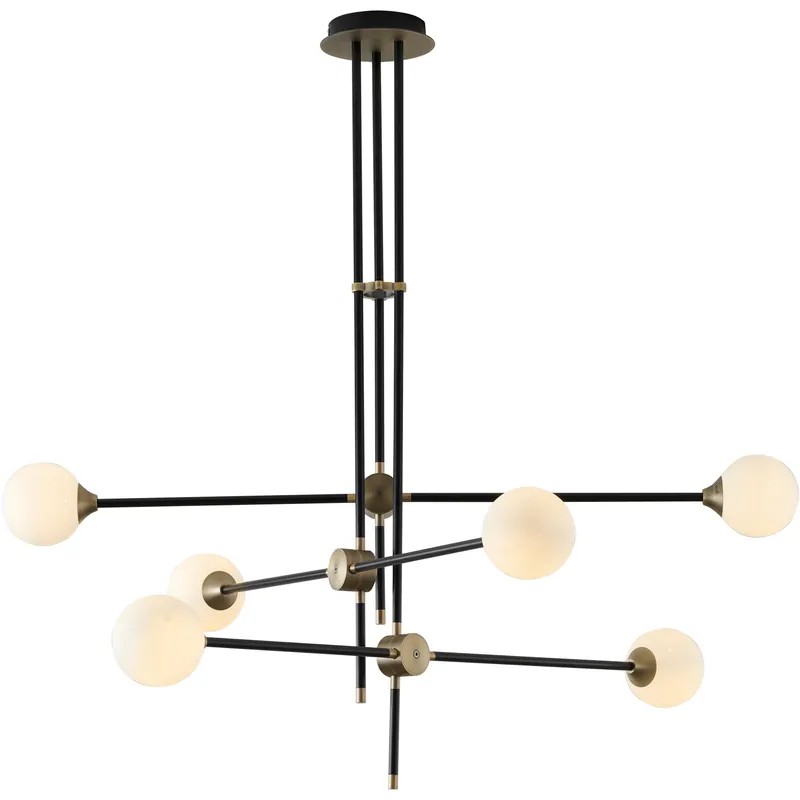 Canada LED 39 inch Black Chandelier Ceiling Light