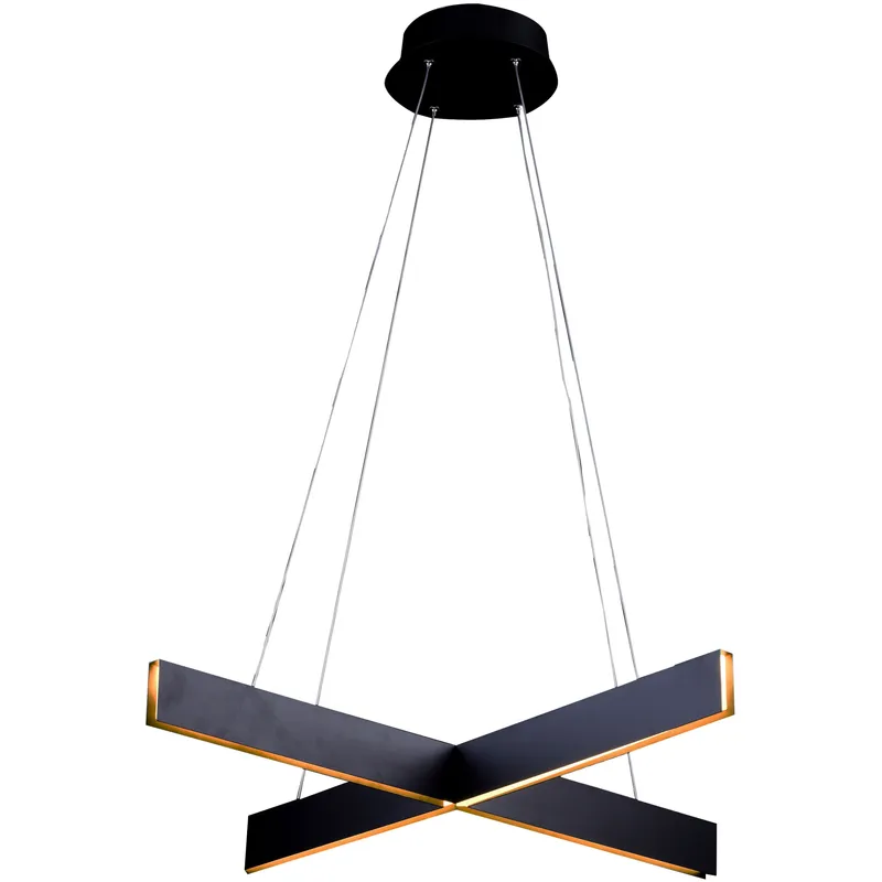 Canada LED 28.3 inch Black Chandelier Ceiling Light