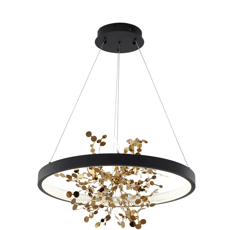 Canada LED 24 inch Sand Black Chandelier Ceiling Light