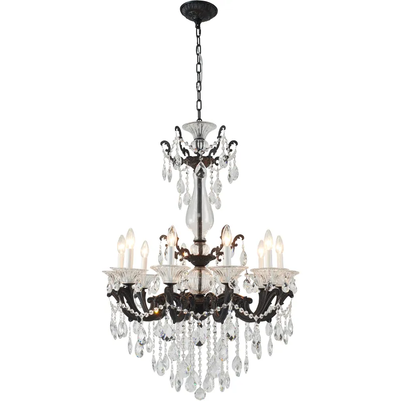Canada LED 28 inch Satin Black Chandelier Ceiling Light