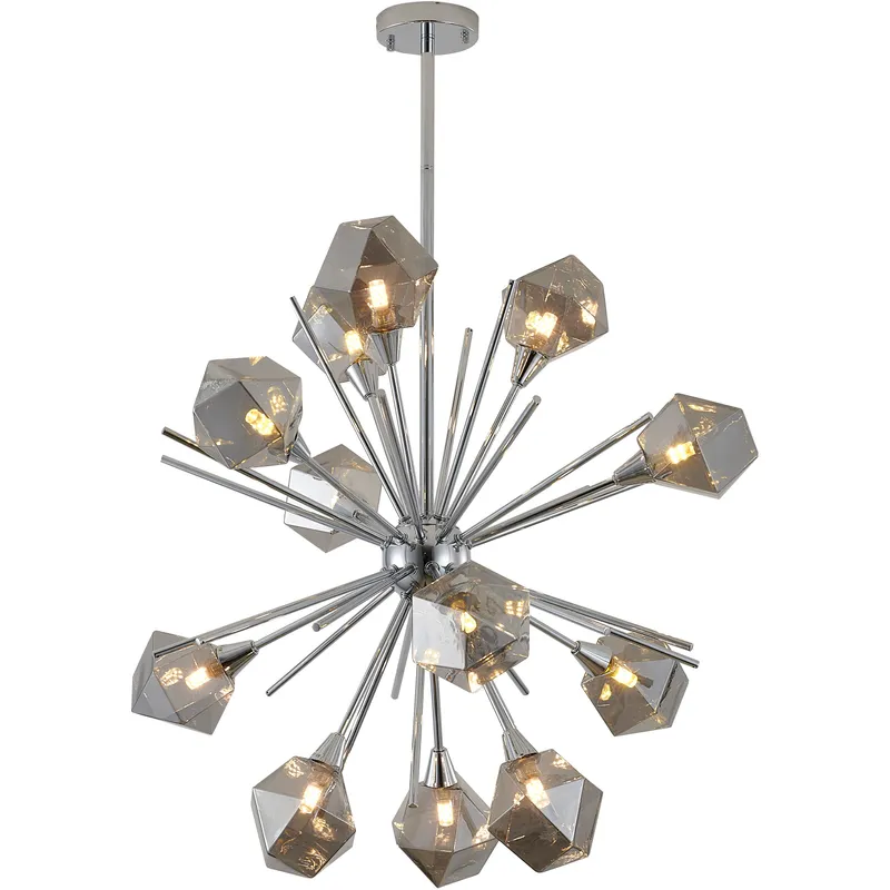 Canada 12 Light 33.2 inch Chrome Chandelier Ceiling Light