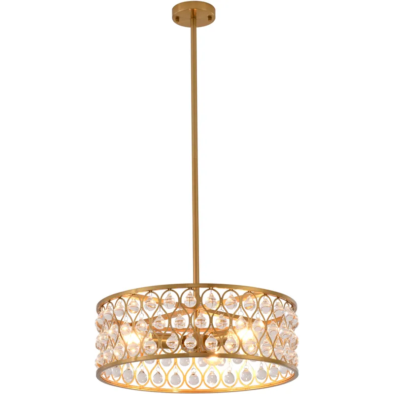 Canada 3 Light 19.7 inch Gold Chandelier Ceiling Light