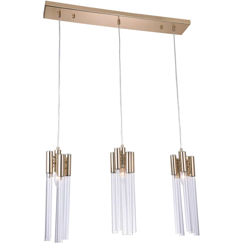 Canada 3 Light 4.7 inch Gold Chandelier Ceiling Light