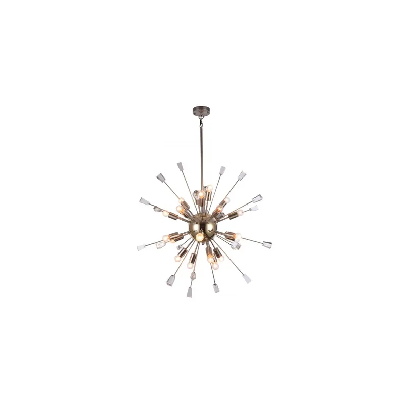 Canada 22 Light 40 inch Shiny Nickel Chandelier Ceiling Light
