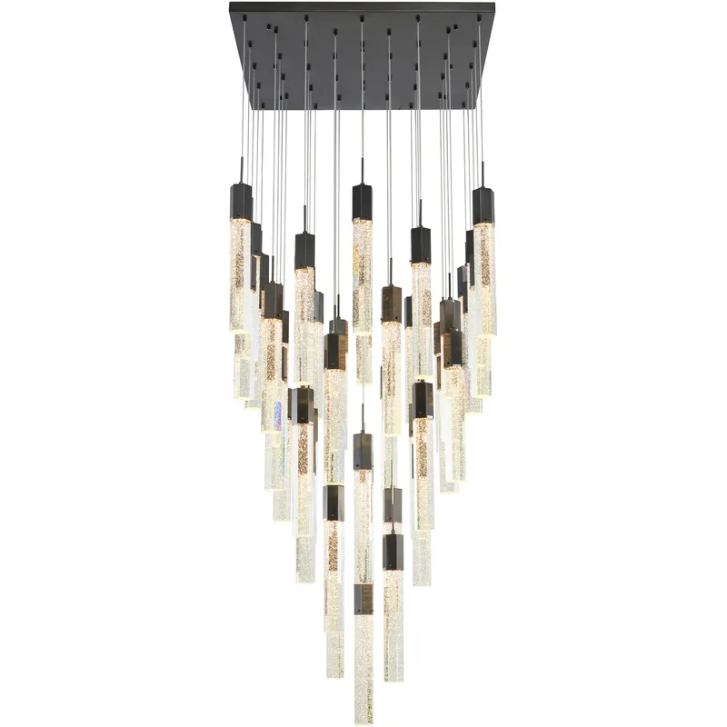 Canada 41 Light 35.4 inch Black Chandelier Ceiling Light
