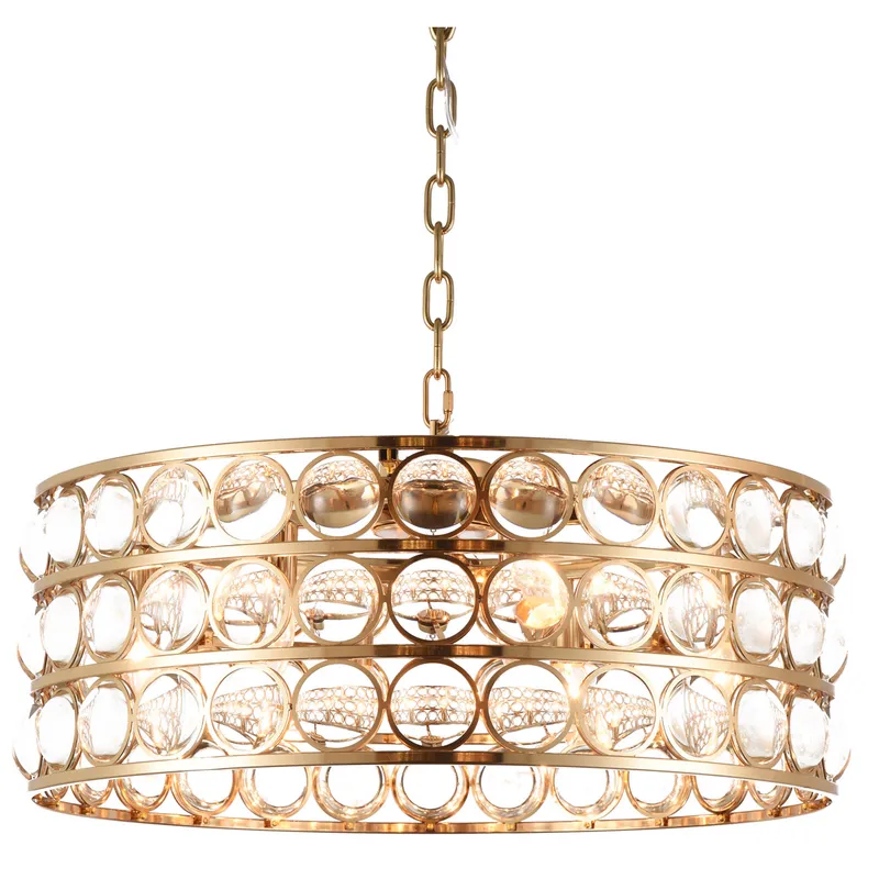 Canada 8 Light 26 inch Gold Chandelier Ceiling Light