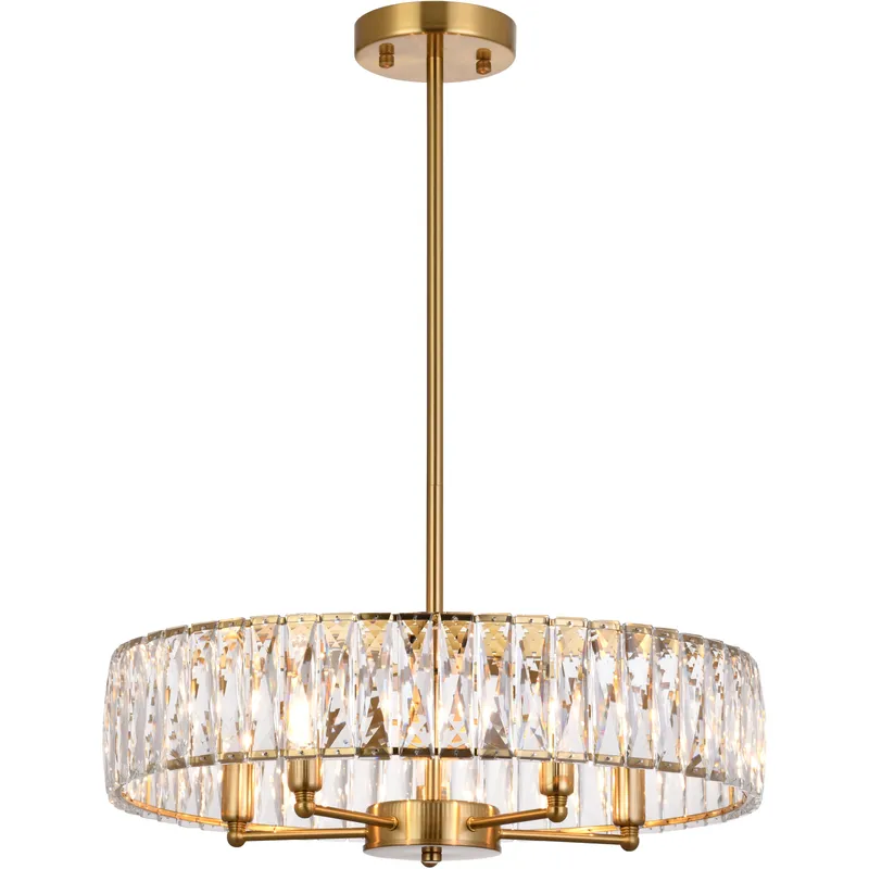Canada 5 Light 22 inch Gold Chandelier Ceiling Light