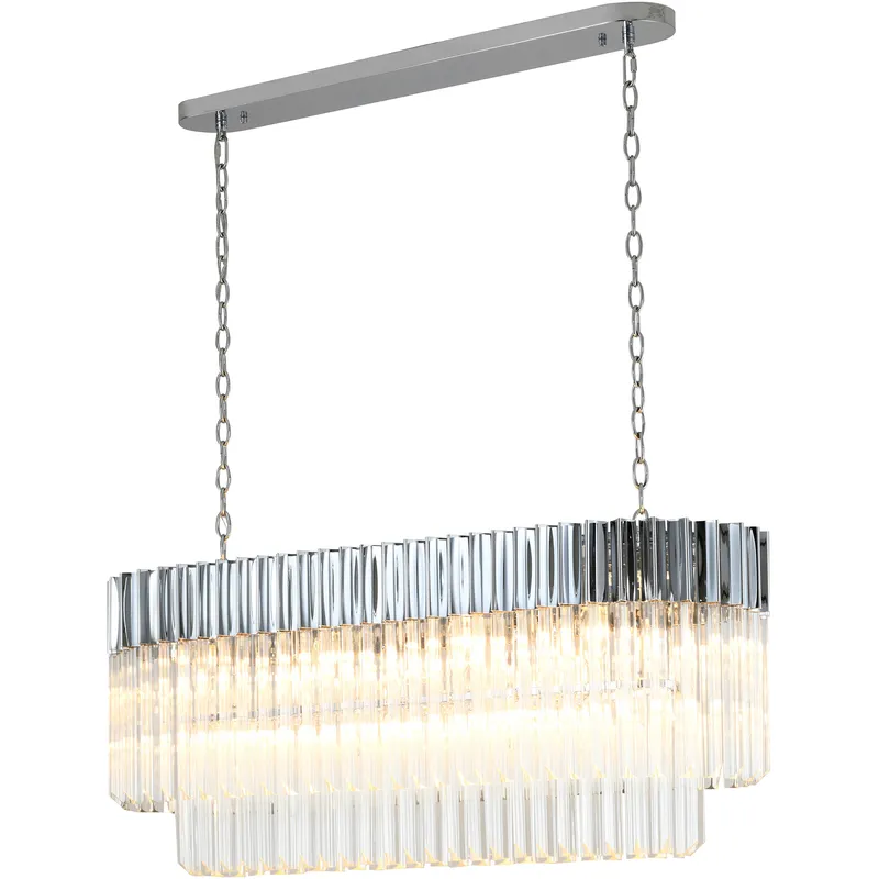 Canada 12 Light 12.6 inch Chrome Chandelier Ceiling Light