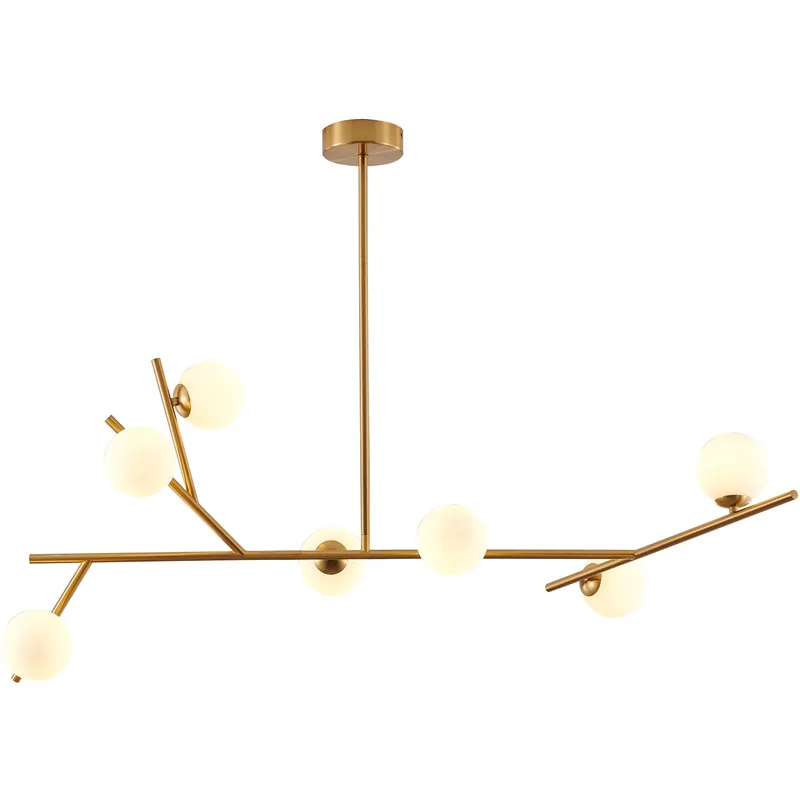 Canada 7 Light 11.4 inch Brass Chandelier Ceiling Light