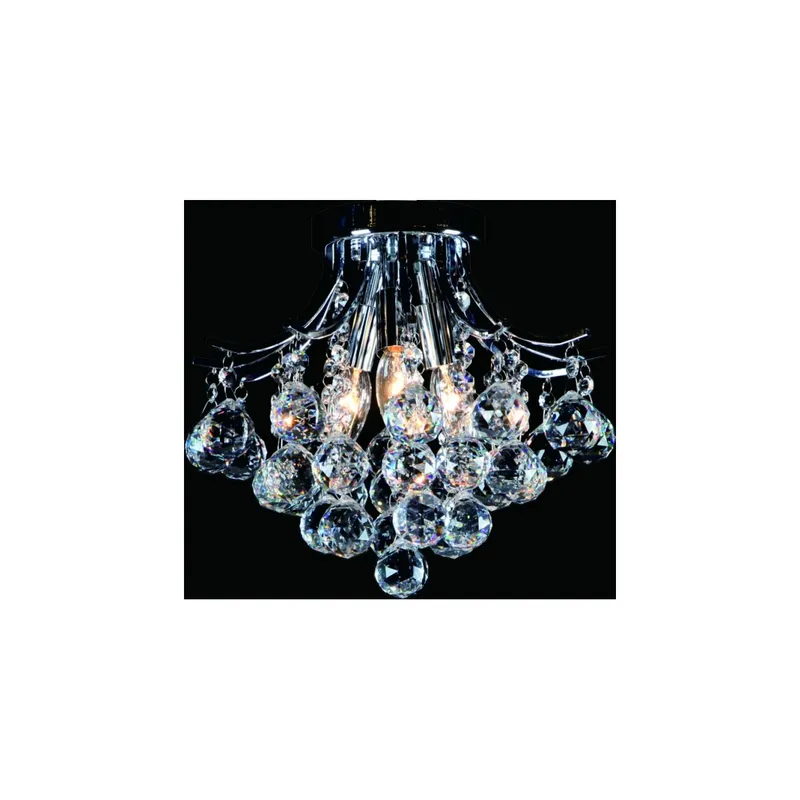 Canada 3 Light 12 inch Chrome Flush Mount Ceiling Light