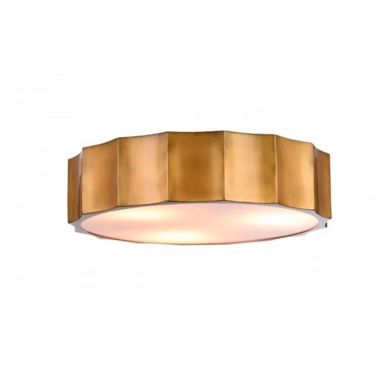 Canada 4 Light 15.7 inch Brass Flush Mount Ceiling Light