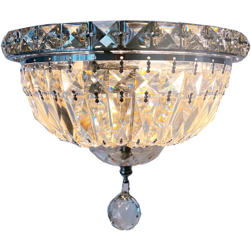 Canada 4 Light 10 inch Chrome Flush Mount Ceiling Light