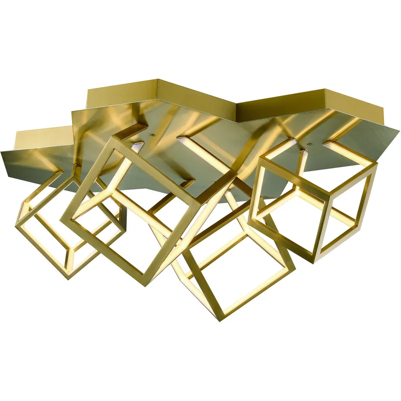 Canada LED 23.9 inch Gold Flush Mount Ceiling Light