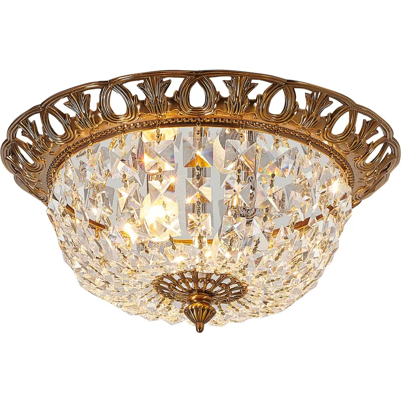 Canada 2 Light 13 inch Antique Gold Flush Mount Ceiling Light