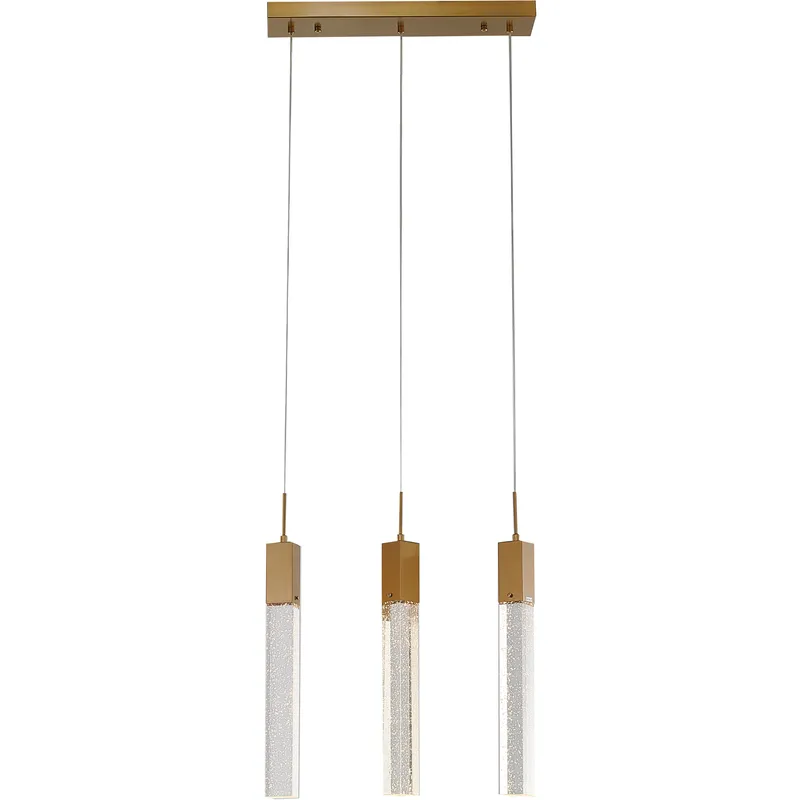 Canada 3 Light 22 inch Gold Island Lighting Ceiling Light