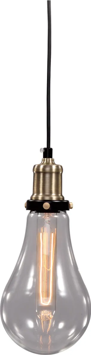 Du Series 4.7 inch Black Metal Pendant Ceiling Light, Black Frame
