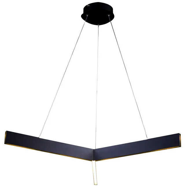 Canada LED 26.8 inch Black Chandelier Ceiling Light