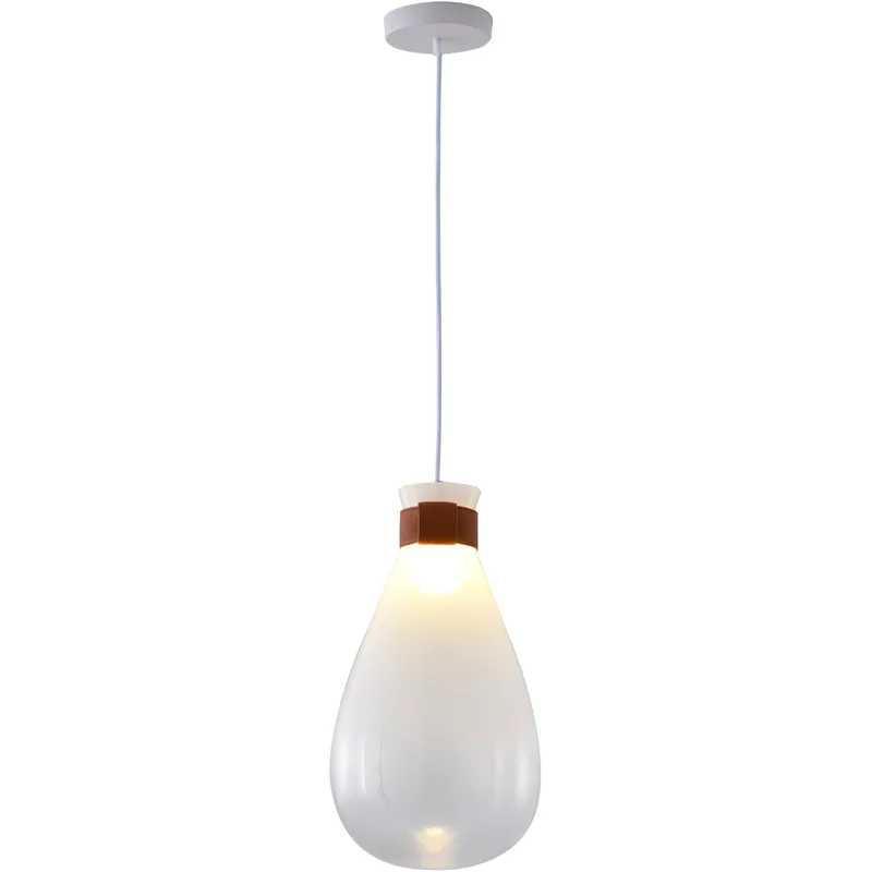 Canada 1 Light 6.69 inch White Pendant Ceiling Light