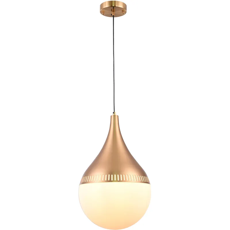 Canada 1 Light 11.8 inch Gold Pendant Ceiling Light