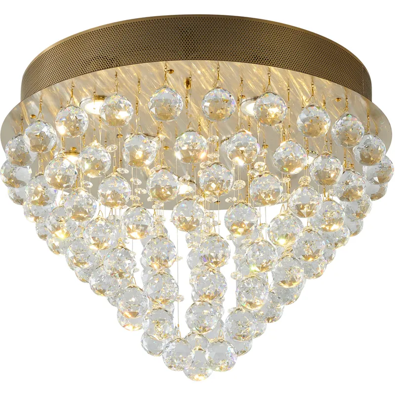 Canada LED 20 inch Gold Semi Flush Mount Ceiling Light