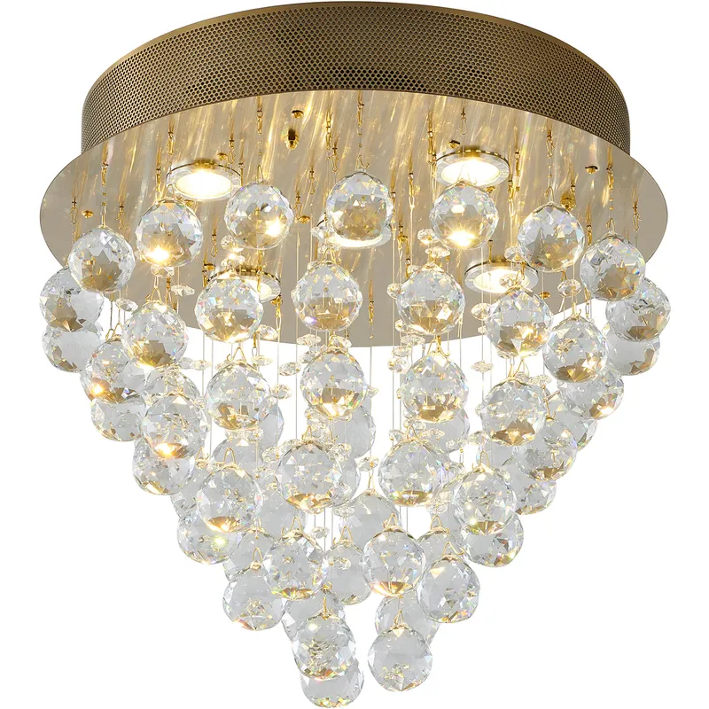 Canada LED 16 inch Gold Semi Flush Mount Ceiling Light