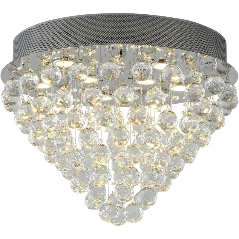 Canada LED 20 inch Chrome Semi Flush Mount Ceiling Light