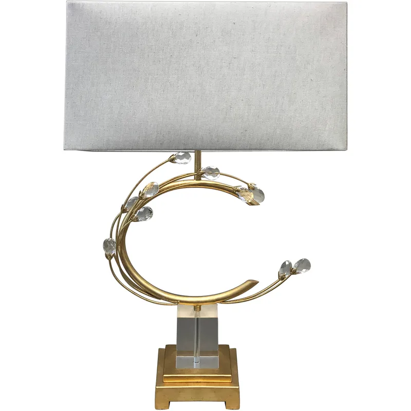 Canada 30.5 inch 100.00 watt Gold Table Lamp Portable Light