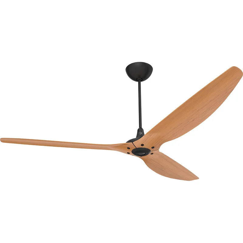 Haiku 84 inch Black with Caramel Bamboo Blades Ceiling Fan