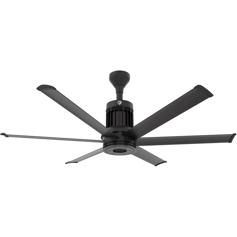 i6 60 inch Black Outdoor Ceiling Fan in Standard, 6 in, Standard Mount