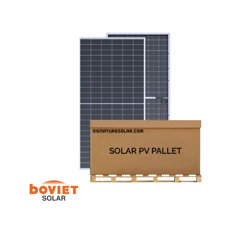 Boviet Pallet of 540W Bifacial Solar Panels – 31 Panels