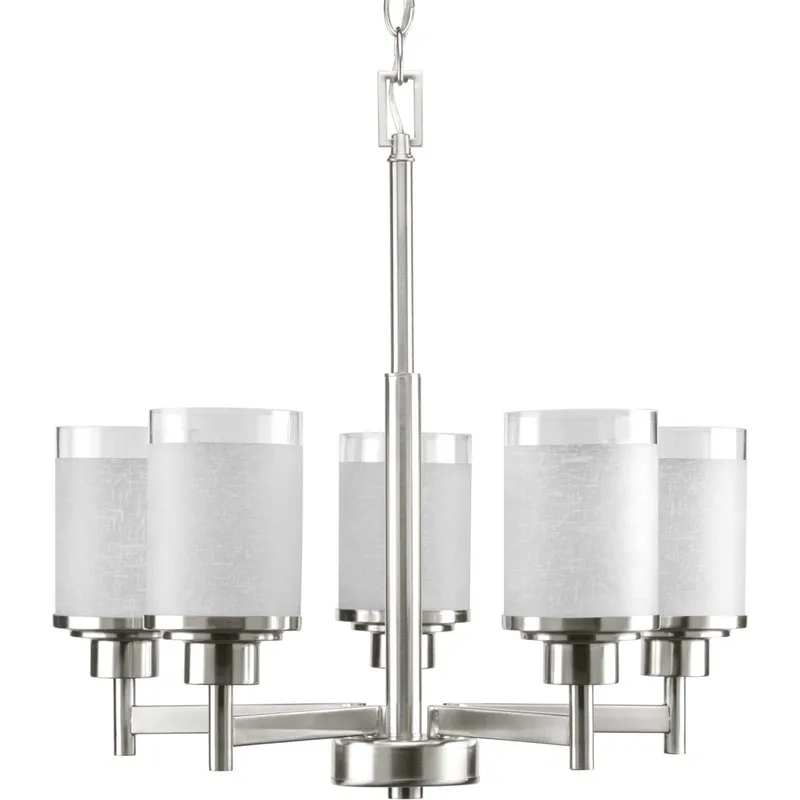 Brackettville 5 Light 20 inch Brushed Nickel Chandelier Ceiling Light