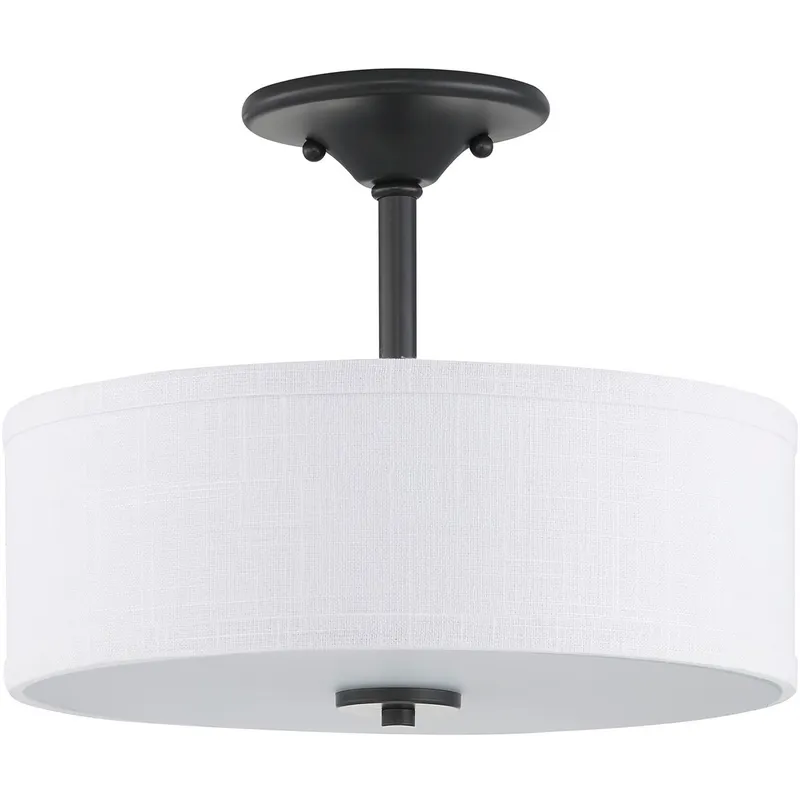 Briscoe 2 Light 13 inch Graphite Semi-Flush Mount Ceiling Light
